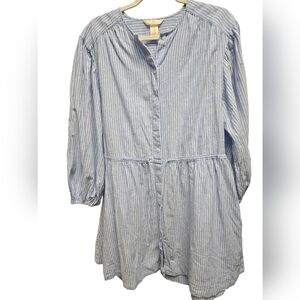 H&M Short linen-blend dress Sz. S